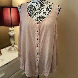 Universal Thread Blush Button Tank
